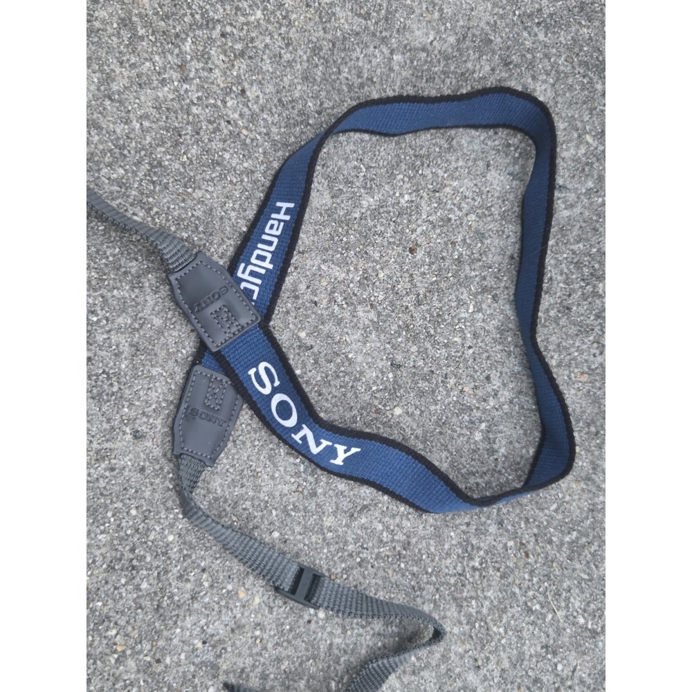 Genuine Vintage Sony Handycam Camcorder Neck Strap Blue